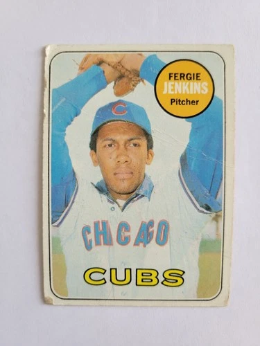 1969 Topps - High # Fergie Jenkins #640 - Chicago Cubs - Low Grade