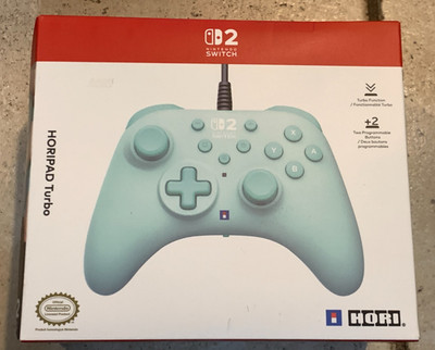 Hori Horipad Turbo  Wired Gaming Controller for Nintendo Switch 2 - Cozy Green