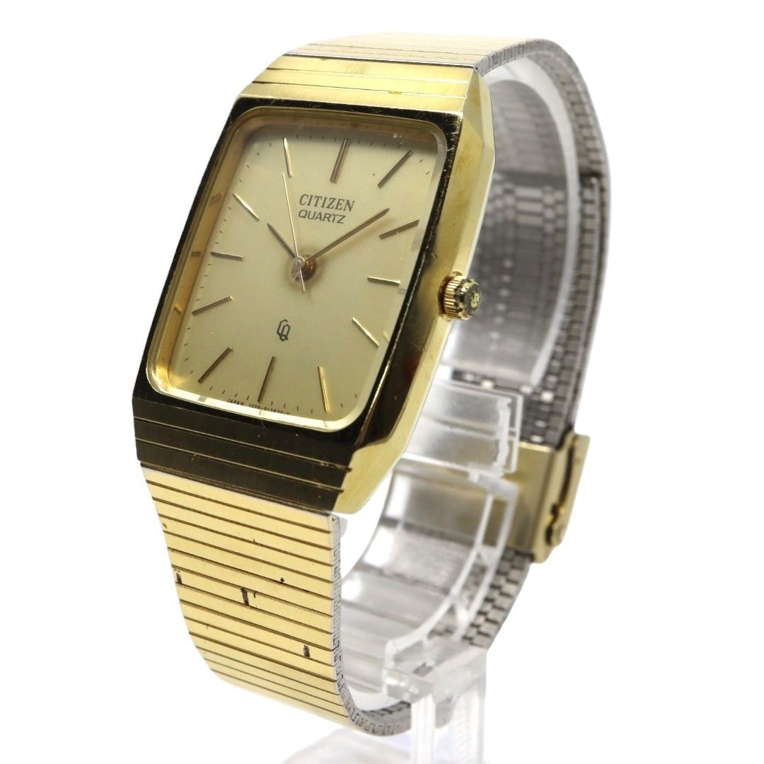 Citizen Quartz Gold Color Rectangular Stainless S… - image 2