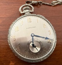 Hamilton Pocket Watch with mechanical pencil fob