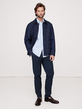 NEW 100 BANANA REPUBLIC Core Temp Slim Lightweight Pants w Stretch in Navy