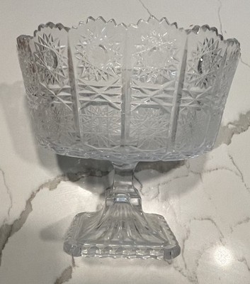 Crystal Clear Industries 24% Lead Crystal Bowl on Pedestal