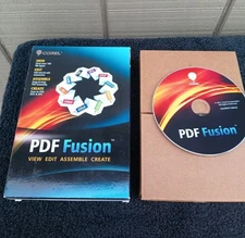 Corel PDF Fusion Software VG Cnd w/Serial Number Great Price! Fst Ship