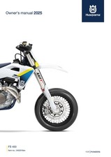 Husqvarna Owners Manual Book Guide 2025 FS 450