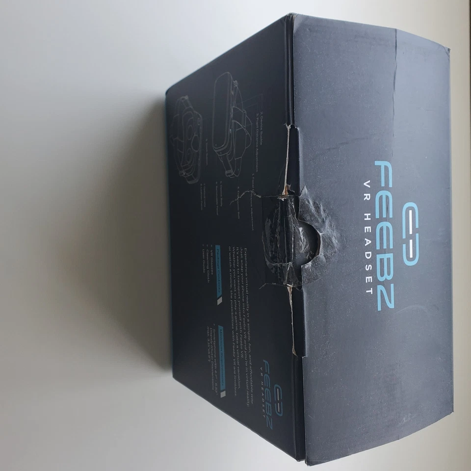 Feebz VR Headset Black Blue VR Phone Compatible - Image 3 of 4