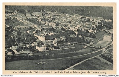 BBKP2-0183-LUXEMBURG - LUFTAUFNAHME VON DIEKIRCH AN BORD DES FLUGZEUGS PRINC