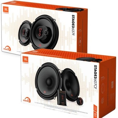 6.5'' JBL Stage3 607CF Component & Stage3 637F 3-Way Car Speakers Replacement set