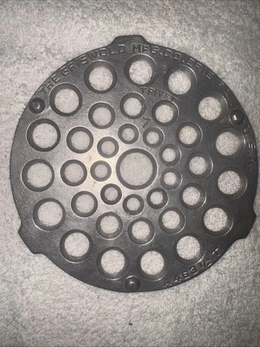 Griswold Cast Iron #7 Fully Marked Dutch Oven Trivet with Nickel Finish