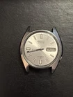 Vintage Seiko Automatic 17 Jewels Day/Date Silver Men's Watch