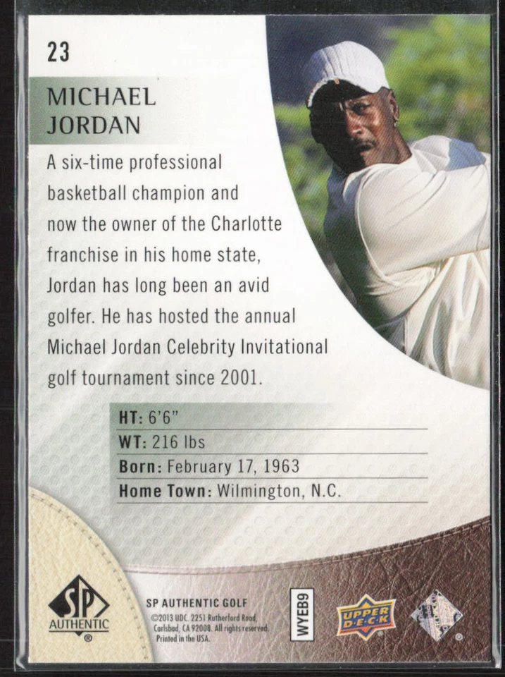 2014 SP Authentic #23 Michael Jordan - Image 2 of 2