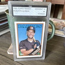 Topps 1988 Traded Roberto Alomar San Diego Padres #4T FGS Gem Mint 10