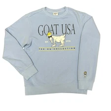 GOAT USA Size XS 20x24 Blue Crewneck Pullover Sweatshirt Men’s