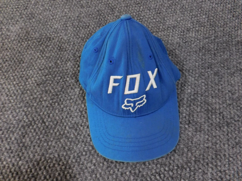 Gorra de béisbol Fox Racing para hombre ajustable azul bordado logotipo 110 Flexfit Foto 3 de 4