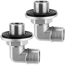 Wall Mount Commercial Faucet Installation Kit,304 Stainless Steel 90 dergee B