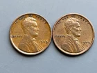 New Listing1909 (VF) & 1909 VDB (XF) Lincoln Wheat Cents - Copper Pennies - Ships Free!