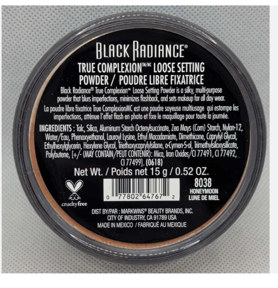 Пудра рассыпчатая Black Radiance True Complexion 8038 для медового месяца 0,70 унции/20 г - Изображение 2 из 3