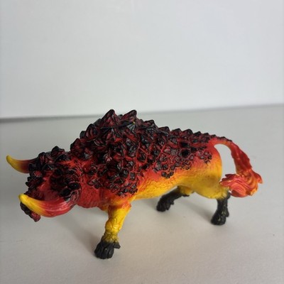 Schleich Spiked Bull Red Yellow Black Monster Figure Fantasy Creature  Toy