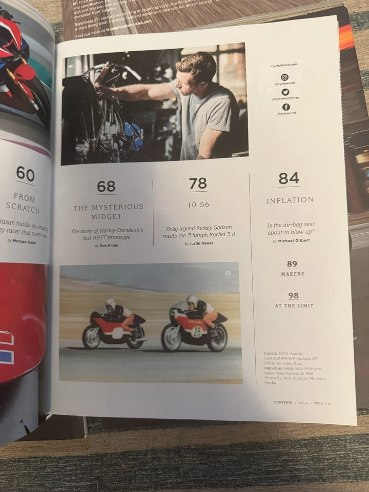 2019 and 2020 Cycle World magazines, 4 issues total — 第 4/4 张图片