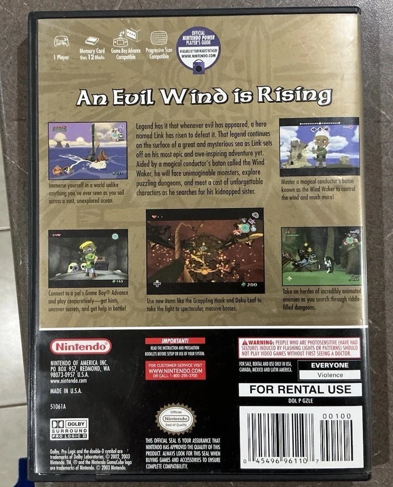 The Legend of Zelda: The Wind Waker (Black Label) US Version - Image 3 of 4