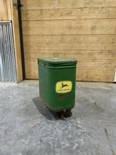 John Deere antique square seed planter box vintage old john deere logo decor