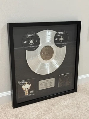 2Pac Tupac R U Still Down? Non RIAA Platinum Award Plaque Record Amaru Death Row - Image 1 of 4