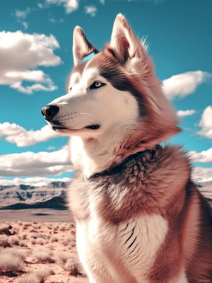 #ad Husky Dog DIY 5D Full Drill Round Diamond Art Painting by Number Kits for Adu... $33.70