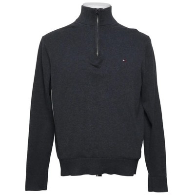 Tommy Hilfiger, Strickpullover, Größe: L, Grau, Baumwolle, Einfarbig #eha