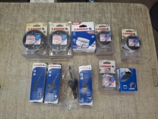 Lot of 11 LENOX Hole Saw Arbors & Hole Saw Blades 1 3/4" - 3 1/2" Made in USA