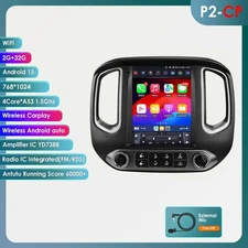 Bluetooth Android 13.0 CarPlay Car Stereo Radio For Chevrolet Colorado 2014-2019