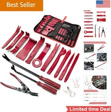 19Pcs Trim Removal Tool Kit Car Door Panel Audio Stereo Pry Fastener Clip