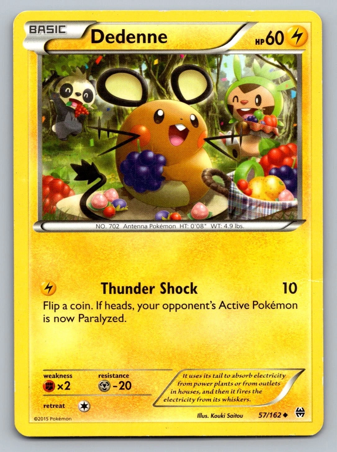 Pokemon TCG Breakthrough Dedenne #57