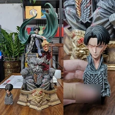 LC Studios Attack on Titan Levi·Ackerman Resin Statue In Stock Damaged Anime