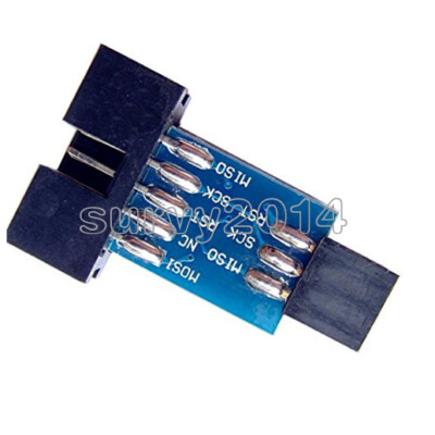 2pcs 10 Pin Convert to Standard 6 Pin Adapter Board F ATMEL AVRISP USBASP STK500