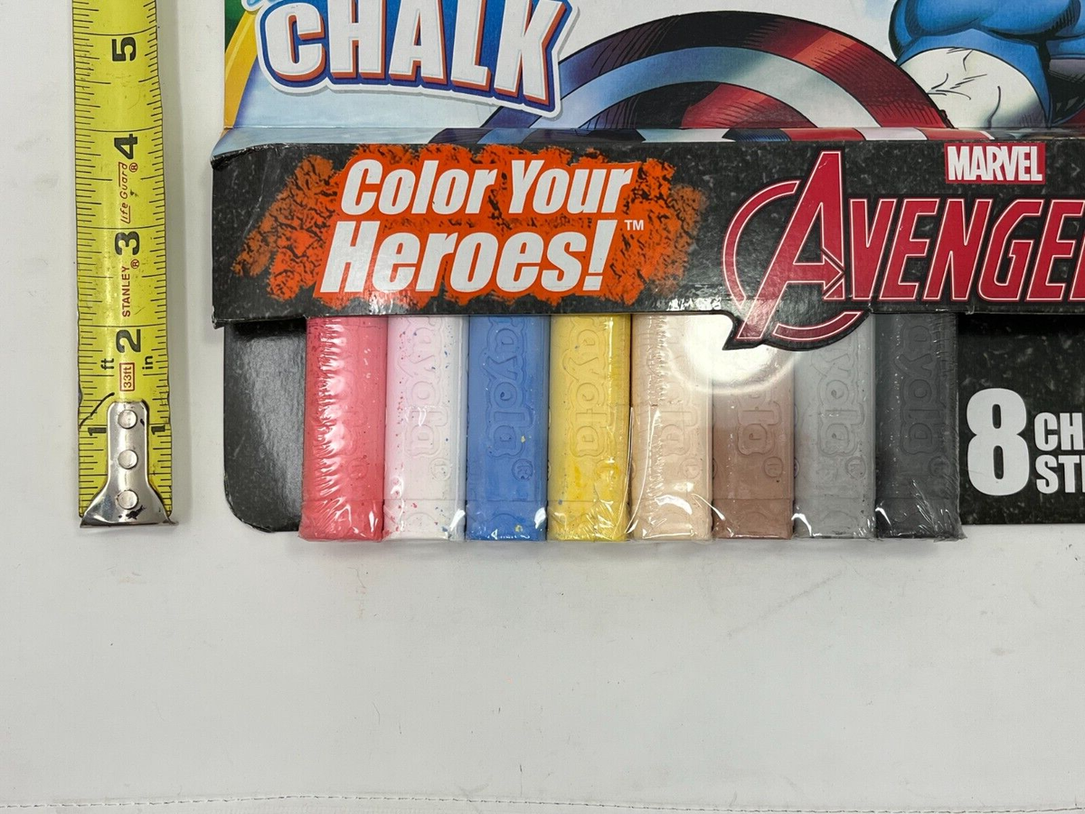 Crayola Washable Sidewalk Chalk Marvel Avengers USA Captain