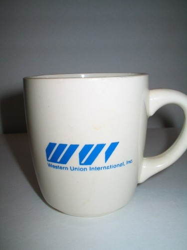 Vintage Western Union International Inc Becher Kaffeetasse Made In USA - Bild 2 von 3