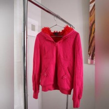 Marc by Marc Jacobs pink hoodie with red faux fur lining - Spring Sweater