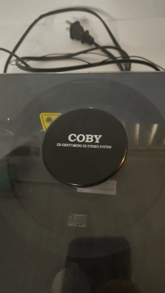 Coby CX-CD377 Micro CD Stereo System Parts or Repair Radio Works CD Player Doesn - Image 2 of 4