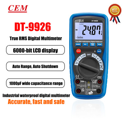 CEM DT-9926 Professional Digital Multimeters Safety Design  KD
