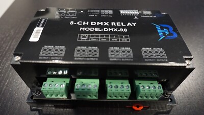 Blue Haze Entertainment 8-CH DMX Relay DMX-R8 8 channel lighting power relay