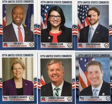 2021 Fascinating Cards US 117th Congress Trading Cards - Base & Parallel RC
