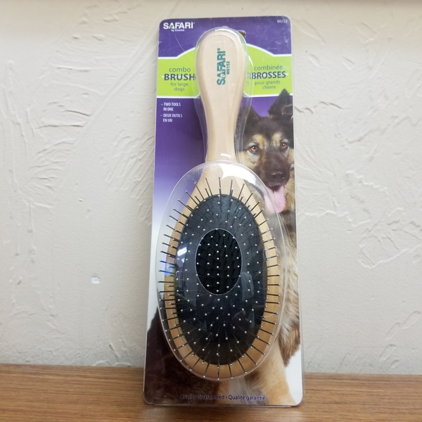 Safari Pin & Bristle Large Brush for Dogs With Wood Handle B0002rjma0