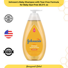 Johnson's Baby Shampoo with Tear-Free Formula for Baby Dye-Free 20.3 fl. oz