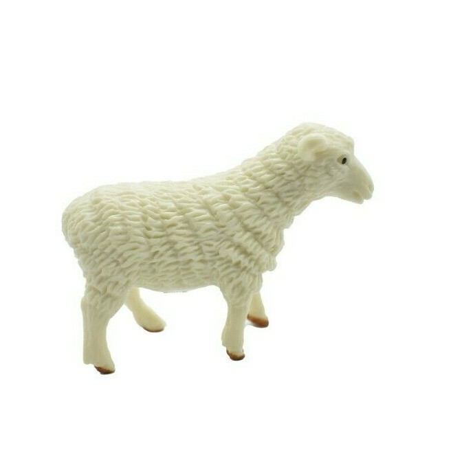 Sheep, Lamb Ewe Realistic Small Toy Model Plastic Replica Farm