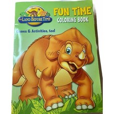 The Land Before Time Fun Time Coloring Book w/Games  Activities Dinosaurs