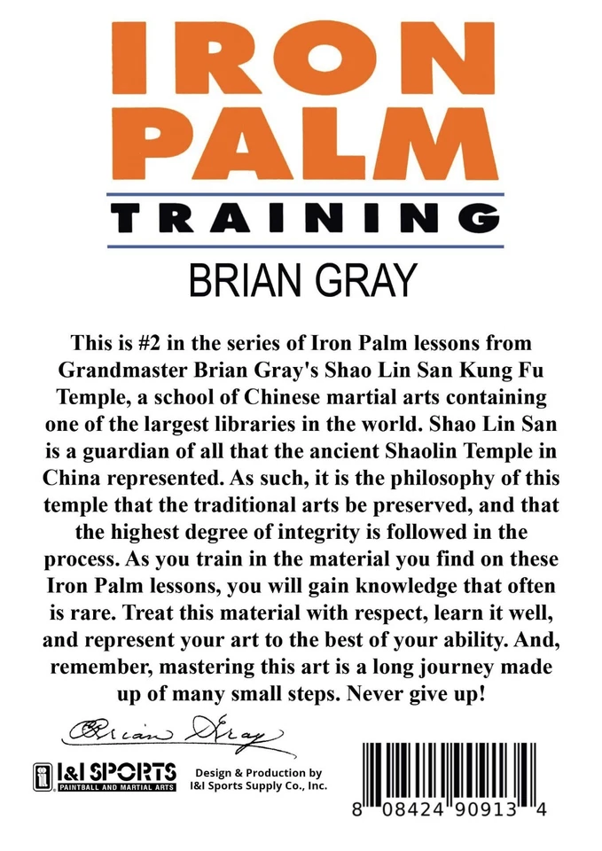 3 DVD Set Kung Fu Iron Palm Training a Complete Course by GrandMaster Brian Gray - Image 3 of 4