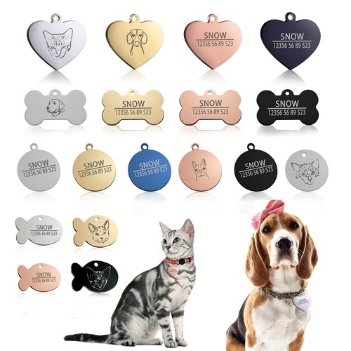 Free Engraving Pet Name Pendant Custom 