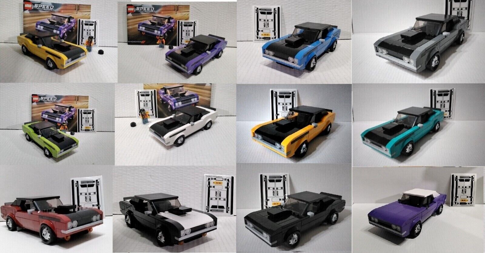 LEGO 76904 Speed Champions Only 1970 Dodge Challenger T/A + Custom colors 1970 D