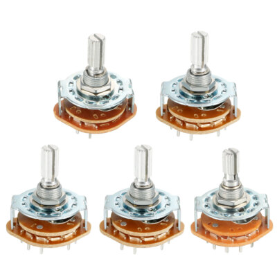 1P11T 2P4T 2P6T 3P4T 4P3T Single Deck Band Channel Rotary Switch Selector