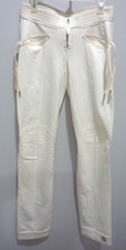 Vintage MARITHE FRANCOIS GIRBAUD Y2K White Cotton SIZE S Track Pants AS-IS