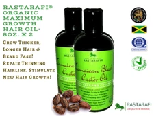 2x Rastarafi® Premium Beard Oil 8 Oz | Fast Beard Growth